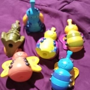 Just B. ---B. You vintage snap beads. Set of 6